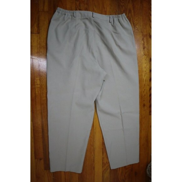 VINTAGE WOMEN'S HIGH WAIST PLEATED BEIGE KHAKI DRESS PANTS - COUNTERPARTS - 36 - Picture 5 of 5